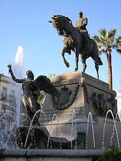 Equestrian monument in Jerez de la Frontera
