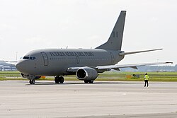 A Boeing 737 of the Peruvian Air Force in 2014