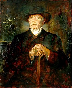 Lenbach painting of Bismarck in retirement (1895)