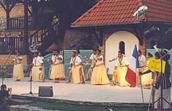 11th International Folklore Festival "Kashubian Culture Days". Chojnice, Poland; Wallis Mako ensemble from Wallis and Futuna
