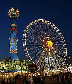 The Cannstatter Volksfest in the district of 'Bad Cannstatt'