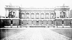 Pair of Palladian windows on wings of south front of Burlington House, Westminster, the earliest appearance of the element in Britain