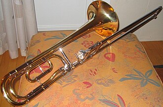 Tenor trombone with a traditional wrap F attachment