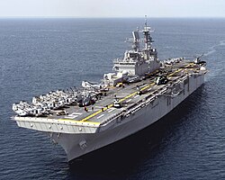 USS Bataan, a Wasp-class amphibious assault ship
