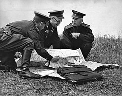 Zhukov and Ivan Konev during the Battle of Kursk, 1943
