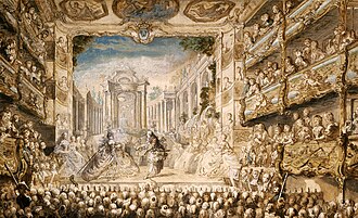 A performance of Lully's opera Armide at the Palais-Royal in 1761