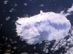 NASA image of Bouvet Island from space
