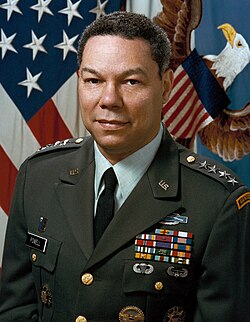 Powell's official portrait as Chairman of the Joint Chiefs of Staff, c. 1989