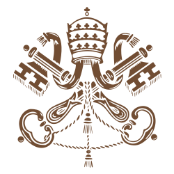 A variant of the coat of arms of the Holy See.