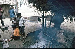 Simple liqueur distillation in East Timor