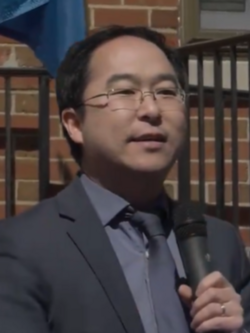 Kim speaking in March 2024