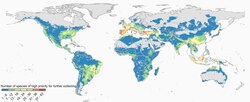 Geographic hotspots of distributions of crop wild relatives not represented in genebanks