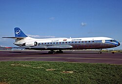 A Super Caravelle, which was returned to service in the mid-1980s on shorter routes.