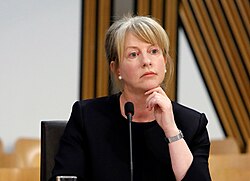 Shona Robison, Cabinet Secretary for Social Justice, Housing and Local Government during the Third Sturgeon government before the Civil Justice Committee
