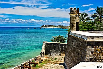 A Spanish colonial castle on Margarita Island, Nueva Esparta, Venezuela