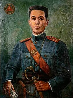 Emilio Aguinaldo, a Filipino revolutionary who was the first president of the Philippines, and was nicknamed "El Caudillo".