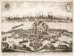 Attack on Deutz by the Swedish army during the Thirty Years' War in 1632