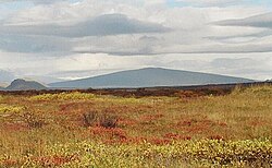 Skjaldbreiður, a shield volcano whose name means "broad shield"