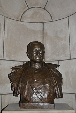 Bust of Pershing created by Bryant Baker in 1921, in the Nebraska Hall of Fame.