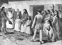 "Queen Mother" Koreto with her daughters "Queen" Caroline and Harriette in 1877