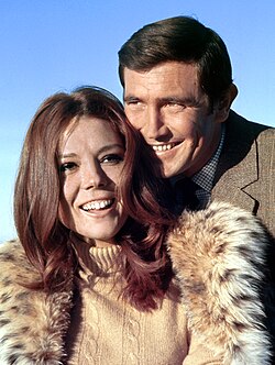Diana Rigg and George Lazenby