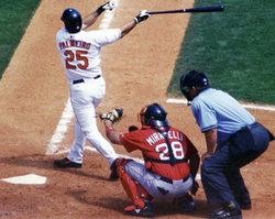 Rafael Palmeiro (batter) was one of the MLB players suspended for steroid use.[168]