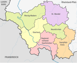 Districts of Saarland