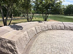 The Memorial to the 56 Signers of the Declaration of Independence in Washington, D.C.'s Constitution Gardens