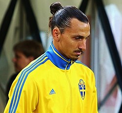 Ibrahimović (pictured in Russia in 2015) initially retired from international football after Euro 2016