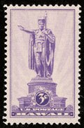 Kamehameha I of Hawaii on a 1937 stamp