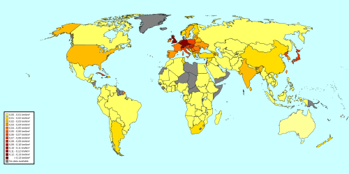 Rail network density