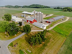 Dairy farm near Bangor, Wisconsin