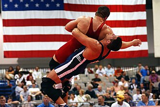 Greco-Roman wrestling match