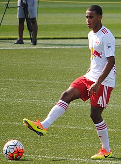 Former academy player Tyler Adams who also played with Red Bulls II from 2015 to 2016