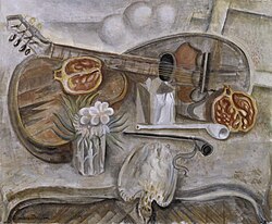André Masson, Pedestal Table in the Studio 1922, an early example of Surrealism
