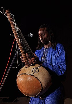 Kora player from Senegal