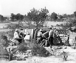 French artillery in action near Gallipoli, 1915