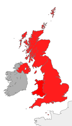 The British Islands (the United Kingdom, the Isle of Man and the Channel Isles)