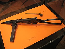 The Sten submachine gun, one of the weapons used by the Triple A.