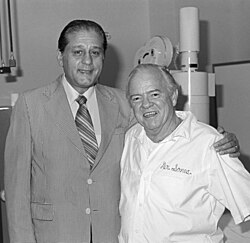 Favaloro with F. Mason Sones, Jr., at the Cleveland Clinic