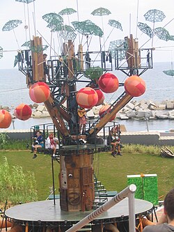Show "L'Arbre de la Memòria" by Els Comediants, during the 2004 Universal Forum of Cultures