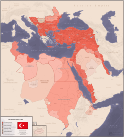 The Ottoman Empire in 1875 under Sultan Abdulaziz