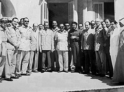 Che Guevara visiting Gaza during his diplomatic tour. (1959)