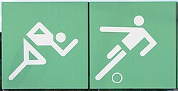Otl Aicher's signage pictograms designed for the Munich Olympic Games