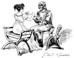 Her Aide-de-Camp, a 19th-century humorous and symbolic drawing