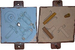 A sand casting mold
