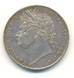 Half-crown of George IV, 1821