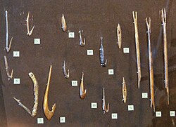 Fishing tools from the Mesolithic and Neolithic period