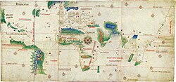 The Cantino planisphere (1502), the earliest world map detailing Portuguese maritime exploration