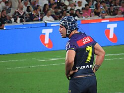 Hughes during the 2024 NRL Grand Final.